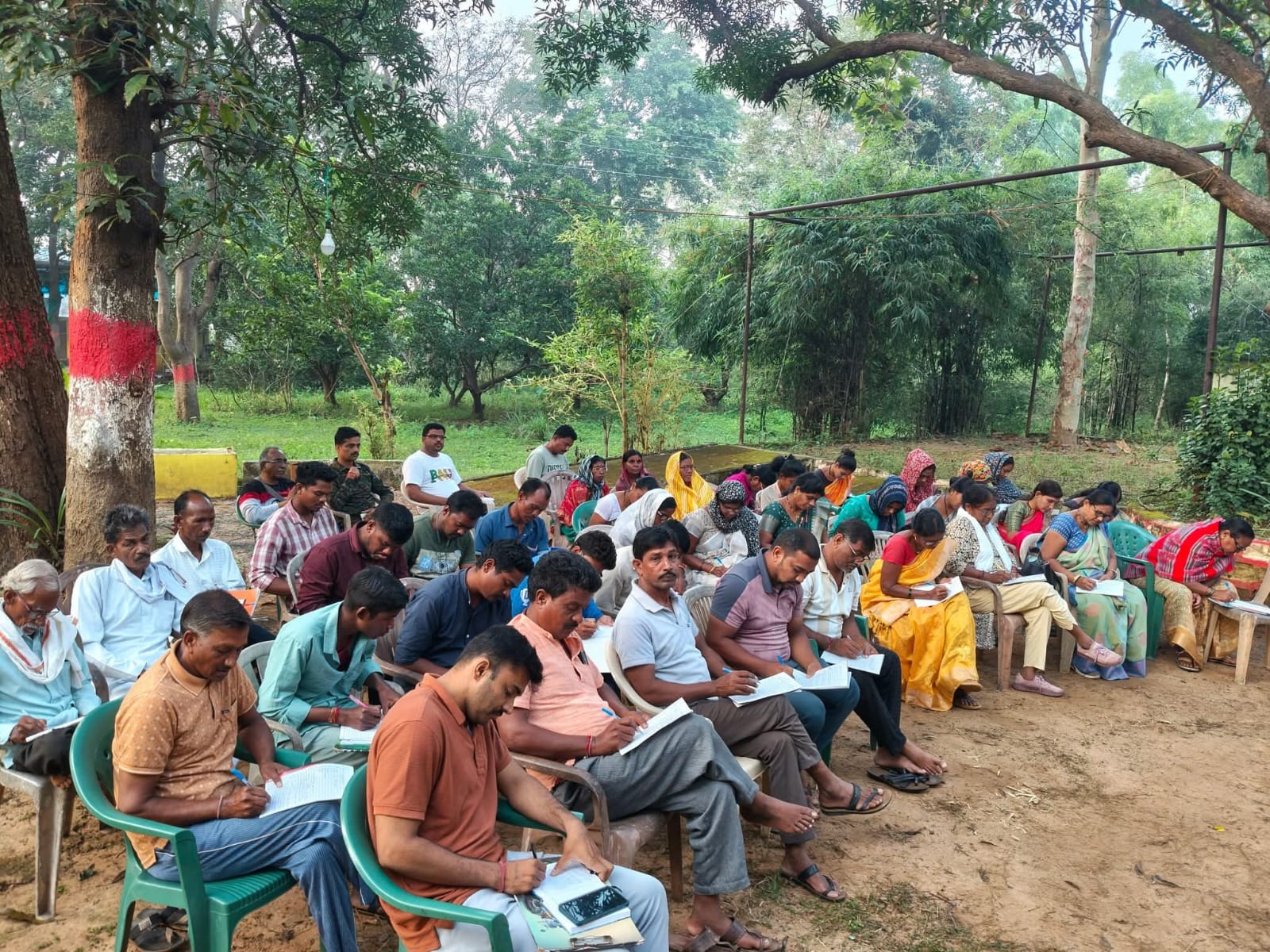 On-field farmer training